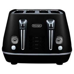 De'Longhi Distinta 4-Slice Toaster Black